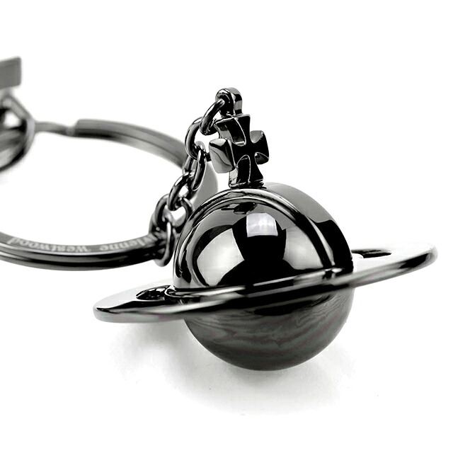 ヴィヴィアン ウエストウッド キーリング レディース ブランド Vivienne Westwood SAFFIANO ロゴ 8203010EU OM0009 N405 ガンメタル ビビアン 高級 おしゃれ プレゼント 実用的