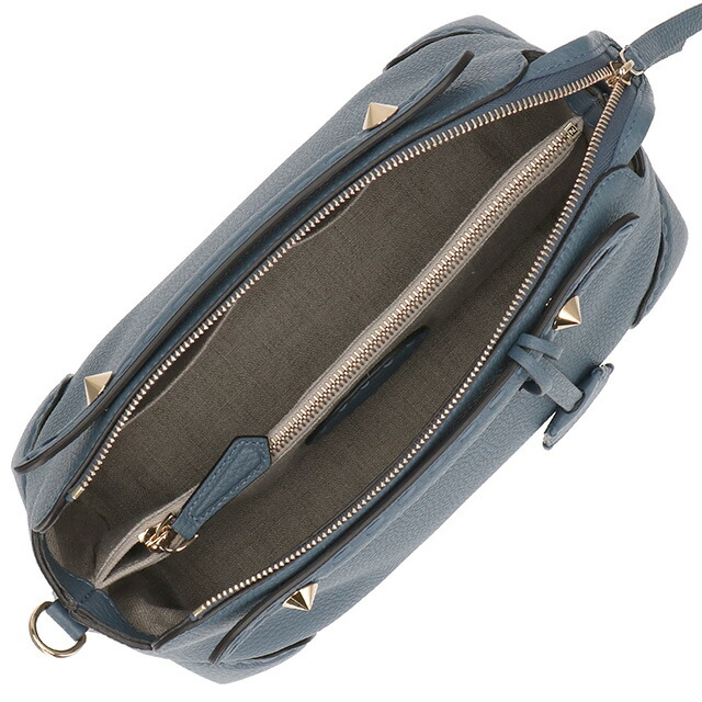 フェンディ ハンドバッグ レディース ブランド FENDI レザー 8BL146-0ANT2 F199A ブルー 軽量 小さめ 手提げ 高級 おしゃれ プレゼント 女性 実用的 かわいい