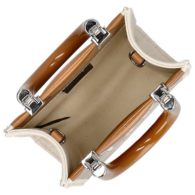 フェンディ ハンドバッグ レディース FENDI 8BS0510ANT7 F1LG2 ブラウン アイボリー 軽量 小さめ 手提げ ブランド 高級 おしゃれ プレゼント 女性 実用的 かわいい