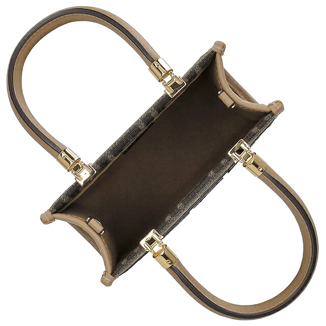 フェンディ ハンドバッグ レディース ブランド FENDI 8BS092-0ALP3 ブラウン 軽量 小さめ 手提げ 高級 おしゃれ プレゼント 女性 実用的 かわいい