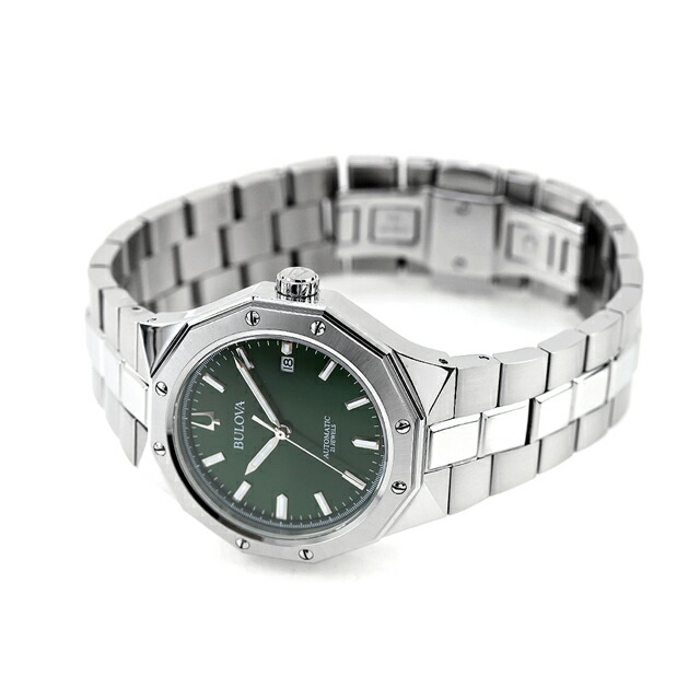 ブローバ クラシック 自動巻き 腕時計 ブランド メンズ BULOVA 96B464 アナログ グリーン おしゃれ 防水 プレゼント 男性 実用的