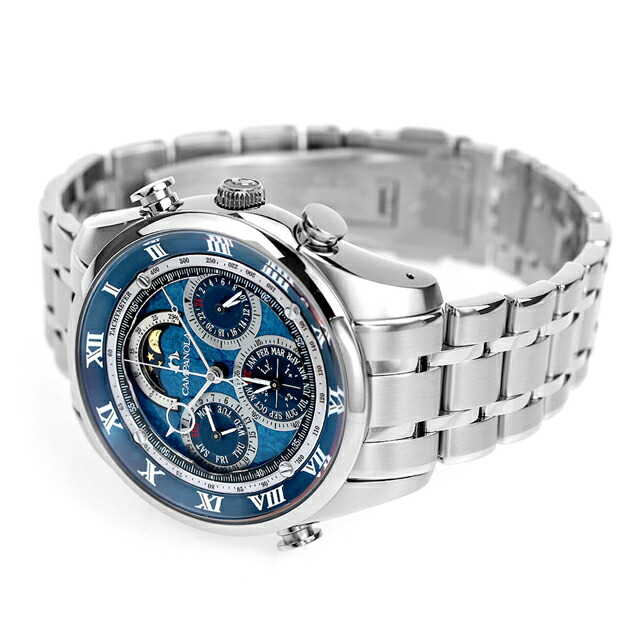 シチズン カンパノラ コンプリケーションコレクション グランドコンプリケーション 紺瑠璃 こんるり クオーツ 腕時計 ブランド メンズ クロノグラフ ムーンフェイズ CITIZEN CAMPANOLA AH4080-61L アナログ ブルー 日本製