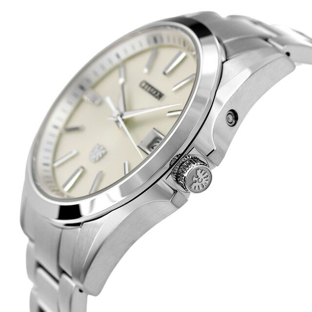 ザシチズン エコドライブ メンズ 腕時計 AQ4060-50A THE CITIZEN 時計 クリーム 高級 ブランド おしゃれ 防水 プレゼント 男性 実用的