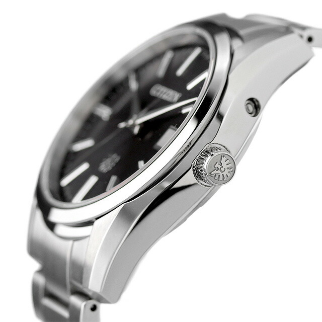 ザシチズン 高精度光発電エコ・ドライブ エコドライブ 腕時計 メンズ ソーラー THE CITIZEN AQ4080-52E アナログ ブラック 黒 日本製 高級 ブランド おしゃれ 防水 プレゼント 男性 実用的