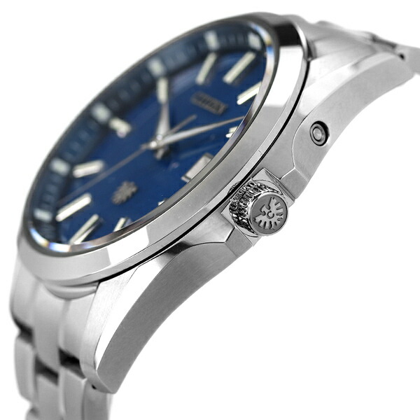 ザシチズン 年差±5秒 チタン エコドライブ ソーラー メンズ 腕時計 AQ4091-56L THE CITIZEN ブルー 高級 ブランド おしゃれ 防水 プレゼント 男性 実用的