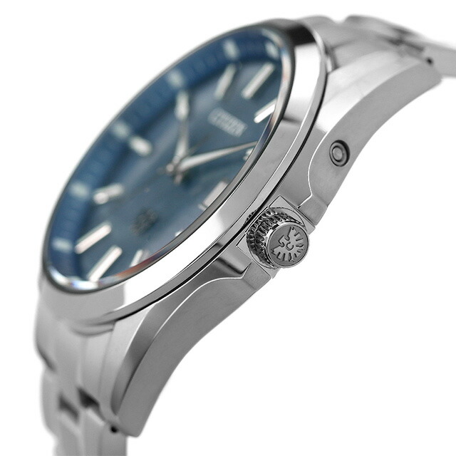 ザシチズン 高精度 光発電エコ・ドライブ 年差±5秒 藍染和紙文字板 高精度エコドライブ 腕時計 メンズ チタン ソーラー The CITIZEN AQ4091-56M アナログ ブルー 日本製 高級 ブランド おしゃれ 防水 プレゼント 男性 実用的