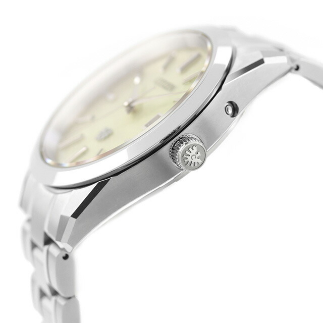 ザシチズン 30周年記念限定モデル エコドライブ 腕時計 ブランド メンズ チタン 数量限定 ソーラー THE CITIZEN AQ4100-57C アナログ シャンパンゴールド 日本製 高級 おしゃれ 防水 プレゼント 男性 実用的