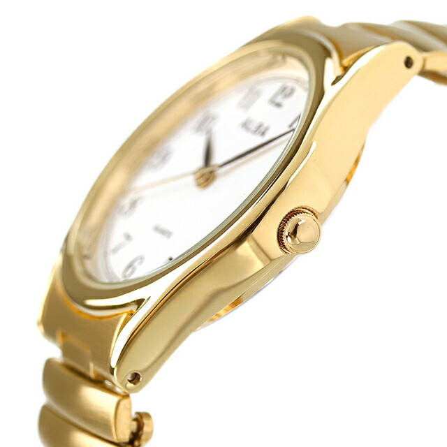 セイコー アルバ クオーツ メンズ 腕時計 AQGK440 SEIKO ALBA ホワイト ゴールド 時計 ブランド おしゃれ 防水 プレゼント 男性 実用的