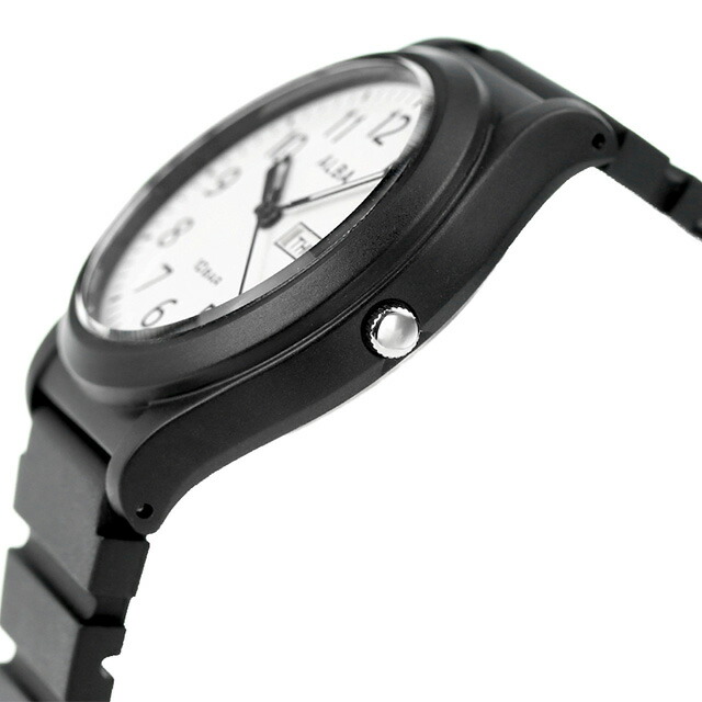 セイコー アルバ スポーツ クオーツ 腕時計 メンズ SEIKO ALBA AQPJ410 アナログ ホワイト ブラック 黒 ブランド おしゃれ 防水 プレゼント 男性 実用的