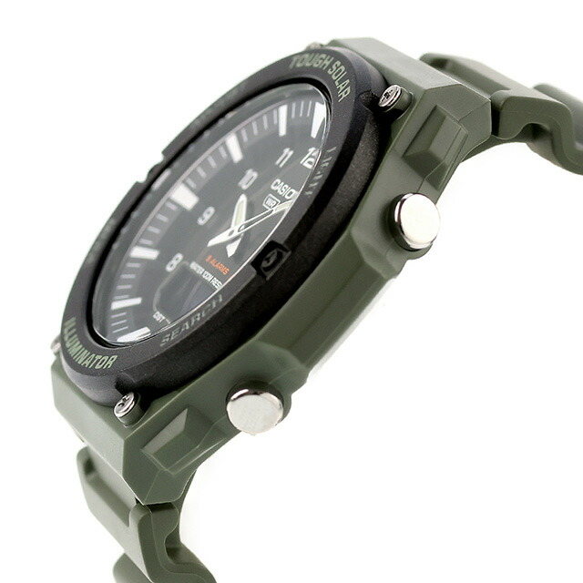 カシオ チープカシオ CASIO ソーラー AQ-S820W-3BV スタンダード 海外モデル メンズ チプカシ 腕時計 ブランド カシオ casio ブラック カーキグリーン 黒 おしゃれ アナデジ アナログ デジタル 防水 小さい 軽い かわいい プレゼント 実用的 学生