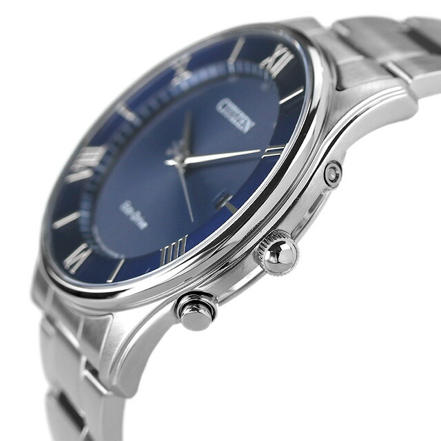 シチズン コレクション 薄型 電波ソーラー メンズ 腕時計 ソーラー電波腕時計 ソーラー電波時計 AS1060-54L CITIZEN ネイビー 時計 ブランド おしゃれ 防水 プレゼント 男性 実用的