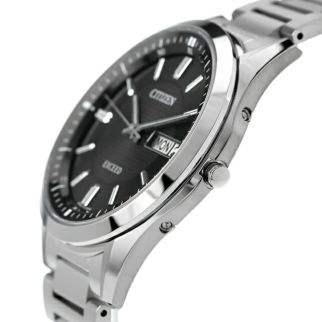 シチズン エクシード デイデイトモデル 電波ソーラー AT6030-51E CITIZEN EXCEED メンズ 腕時計 ソーラー電波腕時計 ソーラー電波時計 チタン ブラック 時計 高級 ブランド おしゃれ 防水 プレゼント 男性 実用的