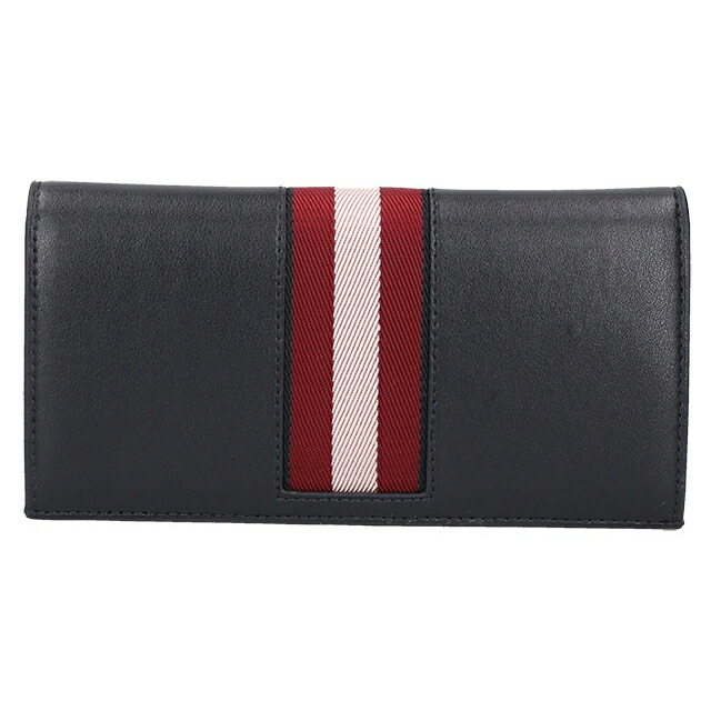 バリー 長財布 メンズ レディース BALLY レザー 6309713 ブラック レッド 財布 ウォレット ブランド 高級 おしゃれ プレゼント 実用的
