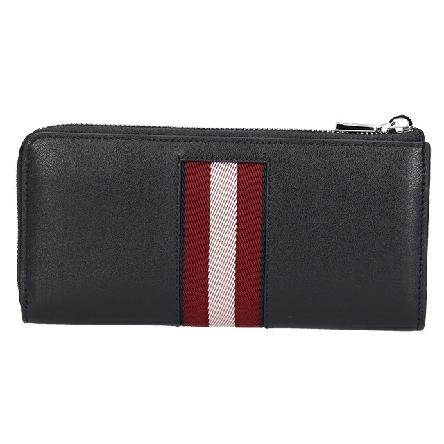 バリー 長財布 メンズ レディース BALLY レザー 6309717 ブラック レッド 財布 ウォレット ブランド 高級 おしゃれ プレゼント 実用的