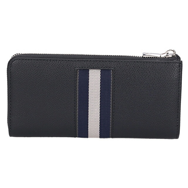 バリー 長財布 メンズ レディース BALLY レザー 6309718 ブラック ネイビー 財布 ウォレット ブランド 高級 おしゃれ プレゼント 実用的