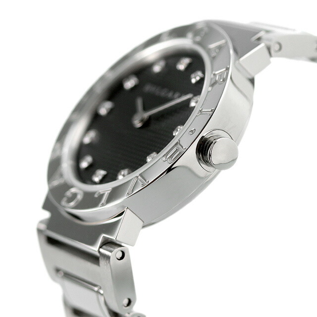 ブルガリ 時計 BVLGARI ブルガリ26mm クオーツ 腕時計 BB26BSS／12 ブラック 高級 ブランド おしゃれ 防水 軽い 華奢 かわいい プレゼント 女性 実用的