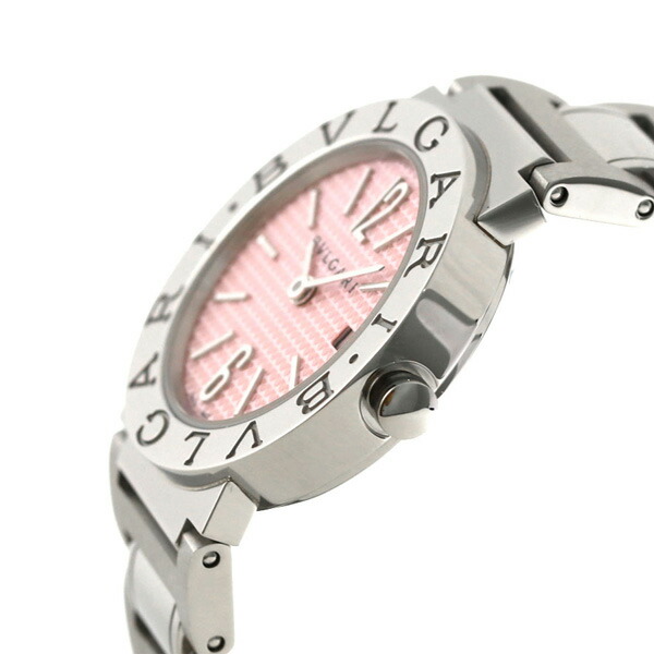 ブルガリ 時計 BVLGARI ブルガリ26mm クオーツ 腕時計 BB26C2SSD／JA ピンク 高級 ブランド おしゃれ 防水 軽い 華奢 かわいい プレゼント 女性 実用的