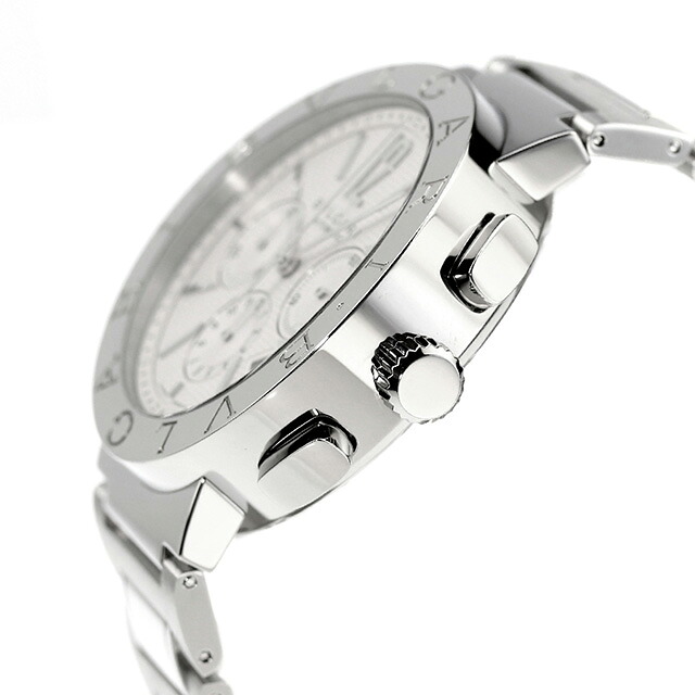ブルガリ 時計 BVLGARI ブルガリ42mm クロノグラフ BB42WSSDCH 腕時計 シルバー 高級 ブランド おしゃれ 防水 プレゼント 男性 実用的