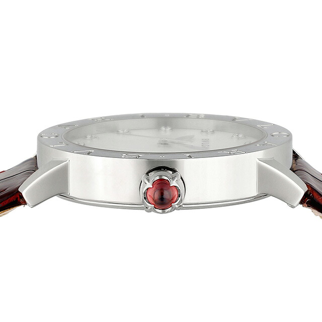 ブルガリ ブルガリブルガリ 自動巻き 腕時計 レディース BVLGARI BBL37WSLC9-12 アナログ ホワイトシェル ダークブラウン 白 スイス製 高級 ブランド おしゃれ 防水 軽い 華奢 かわいい プレゼント 女性 実用的