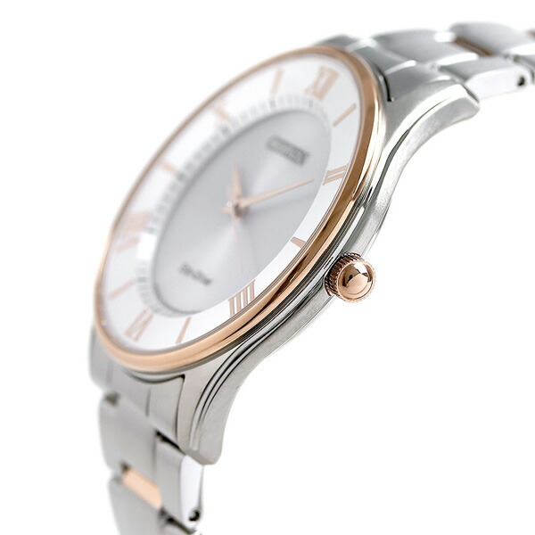 シチズン コレクション 日本製 エコドライブ メンズ 腕時計 BJ6484-50A CITIZEN シルバー ピンクゴールド 時計 ブランド おしゃれ 防水 プレゼント 男性 実用的