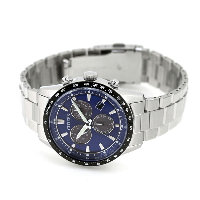 シチズン コレクション 光発電エコドライブ 腕時計 ブランド メンズ クロノグラフ ソーラー CITIZEN COLLECTION BL5614-59L アナログ ブルー おしゃれ 防水 プレゼント 男性 実用的