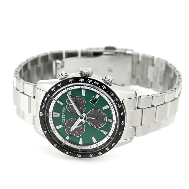 シチズン コレクション 光発電エコドライブ 腕時計 ブランド メンズ クロノグラフ ソーラー CITIZEN COLLECTION BL5614-59W アナログ グリーン おしゃれ 防水 プレゼント 男性 実用的