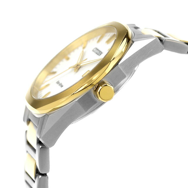 シチズン コレクション 光発電エコ・ドライブ 光発電エコドライブ 腕時計 メンズ ソーラー CITIZEN COLLECTION BM7624-82A アナログ ホワイト イエローゴールド 白 ブランド おしゃれ 防水 プレゼント 男性 実用的