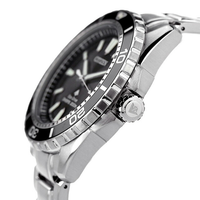シチズン プロマスター エコ・ドライブ ダイバー 200m エコドライブ BN0190-82E 腕時計 メンズ ブラック CITIZEN PROMASTER ブランド おしゃれ 防水 文字盤 大きい プレゼント 男性 実用的