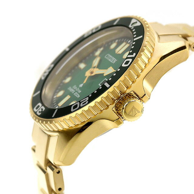 シチズン プロマスター マリン ダイバー200m エコドライブ 腕時計 ブランド メンズ ダイバーズウォッチ ソーラー CITIZEN PROMASTER BN0262-59W アナログ グリーングラデーション おしゃれ 防水 文字盤 大きい プレゼント 男性 実用的