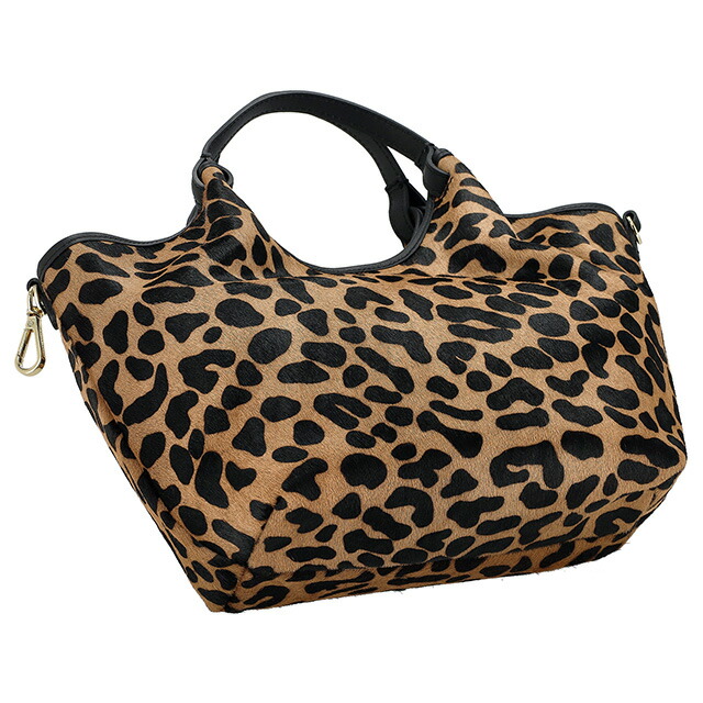 ジャンニキアリーニ ハンドバッグ レディース ブランド GIANNI CHIARINI レザー BS 11109 HORSY ブラウン/レオパード 軽量 小さめ 手提げ 高級 おしゃれ プレゼント 女性 実用的 かわいい