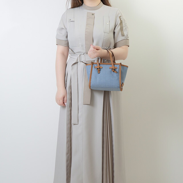 ジャンニキアリーニ ハンドバッグ レディース ブランド GIANNI CHIARINI BS 8065 WNDCHEV ブルー/ブラウン