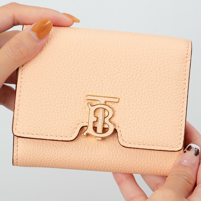 バ－バリ－ 三つ折り財布 レディース ブランド BURBERRY 8055219 ライトピンク ウォレット 高級 おしゃれ プレゼント 実用的