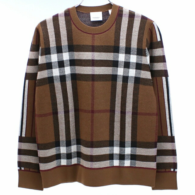 バーバリー ニット レディース BURBERRY ウール100% 8058524 DARK BIRCH BROWN ブラウン系 マルチカラー ファッション 選べるモデル