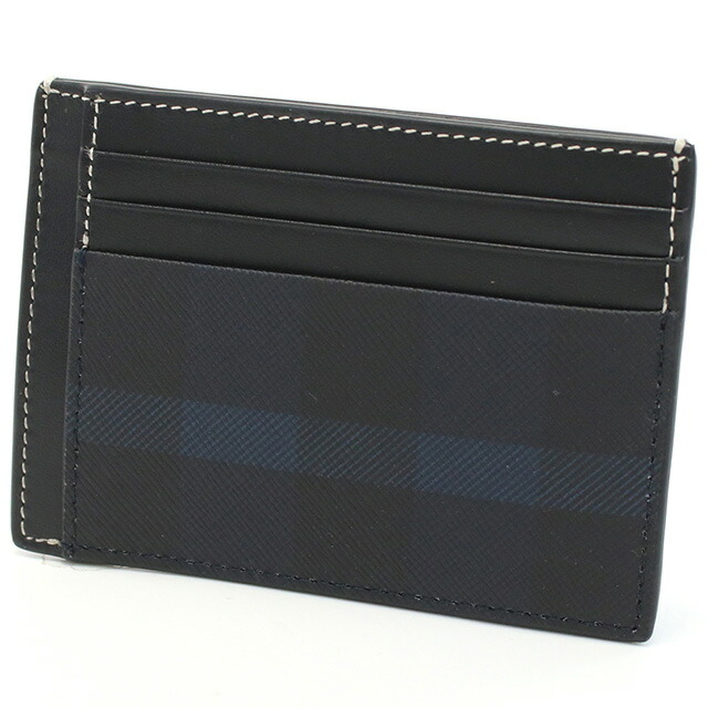 バーバリー カードケース メンズ BURBERRY モルドバ 8074691 DARK CHARCOAL BLUE ネイビー系 財布 定期入れ ブランド 高級 おしゃれ プレゼント 実用的