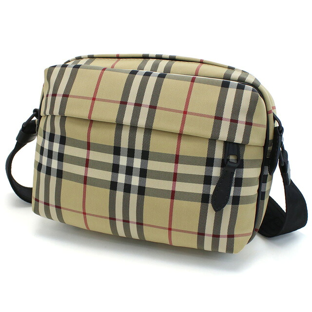 バーバリー 斜め掛けショルダーバッグ メンズ BURBERRY ナイロン ルーマニア 8084111 ARCHIVE BEIGE マルチカラー バッグ 斜めがけ ブランド 高級 おしゃれ プレゼント 男性 実用的 かっこいい