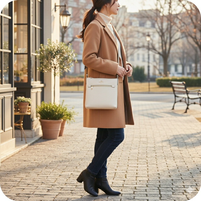 コーチ ショルダーバッグ メッセンジャーバッグ レディース アウトレット ブランド COACH レザー C1556 IMCHK チョーク ホワイト 斜めがけ 高級 おしゃれ プレゼント 女性 実用的 かわいい