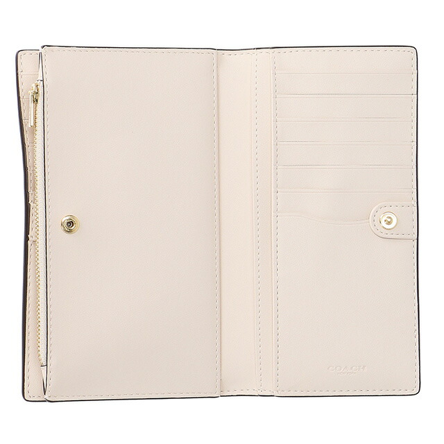 コーチ 長財布 メンズ レディース ブランド COACH シグネチャー C8714 IMDQC ライトベージュ ウォレット 高級 おしゃれ プレゼント 実用的