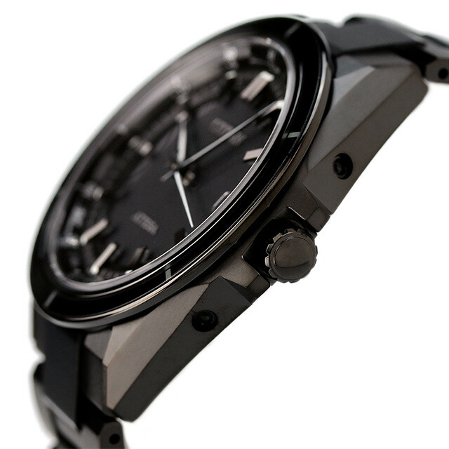 シチズン アテッサ エコ・ドライブ電波時計 ダイレクトフライト エコドライブ電波 腕時計 ブランド メンズ 電波ソーラー CITIZEN ATTESA CB3035-72E アナログ オールブラック 黒 日本製 敬老の日 プレゼント ギフト