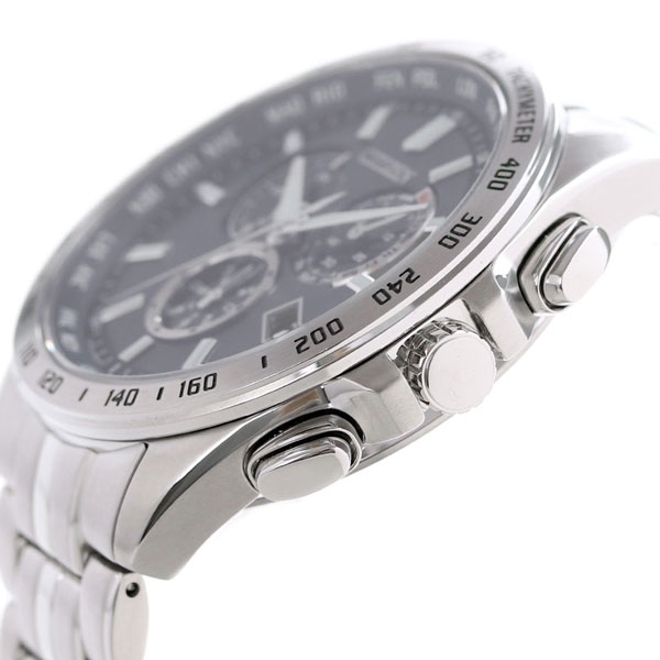 シチズン コレクション クロノグラフ エコドライブ電波 CB5870-91L 電波ソーラー 腕時計 ソーラー電波腕時計 ソーラー電波時計 メンズ ネイビー CITIZEN COLLECTION ブランド おしゃれ 防水 プレゼント 男性 実用的