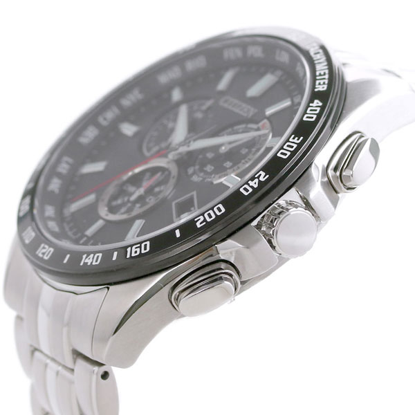 シチズン コレクション クロノグラフ エコドライブ電波 CB5874-90E 電波ソーラー 腕時計 ソーラー電波腕時計 ソーラー電波時計 メンズ ブラック CITIZEN COLLECTION ブランド おしゃれ 防水 プレゼント 男性 実用的