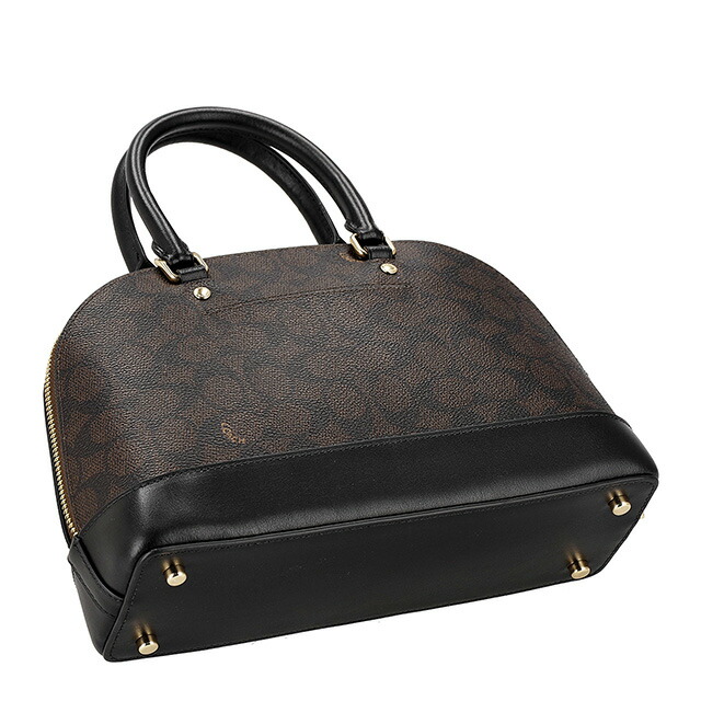 コーチ ハンドバッグ 2way ショルダーバッグ 斜めがけ レディース アウトレット ブランド COACH CCQ26 IMXAQ 27583 ダークブラウン/ブラック 軽量 小さめ 手提げ 高級 おしゃれ プレゼント 女性 実用的 かわいい