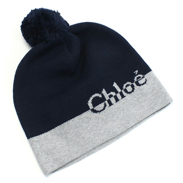 クロエ ニットキャップ ベビー ブランド CHLOE C11195 NAVY ネイビー系 小物 選べるモデル