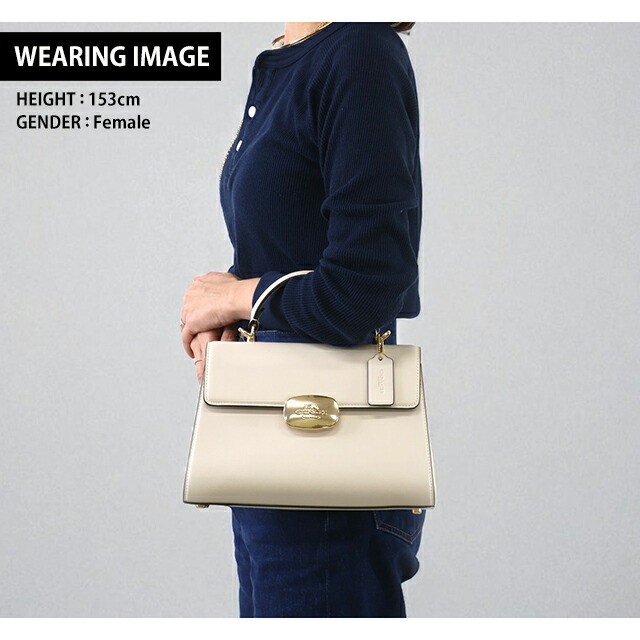 コーチ ハンドバッグ 2way ショルダーバッグ 斜めがけ レディース アウトレット ブランド COACH CP006 IMCHK チョーク ホワイト 軽量 小さめ 手提げ 高級 おしゃれ プレゼント 女性 実用的 かわいい