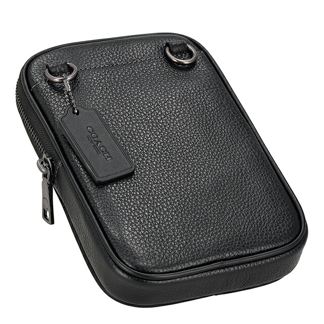 コーチ ショルダーバッグ メンズ ブランド COACH CS044 QB/BK ブラック 斜めがけ ブランド 高級 おしゃれ プレゼント 男性 実用的 かっこいい