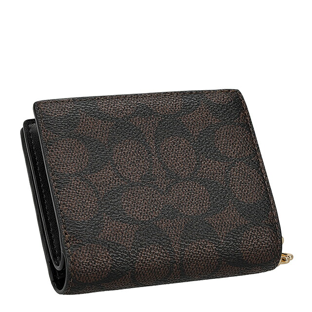 コーチ 二つ折り財布 二折財布 レディース ブランド COACH Philippines CW789 IMXAQ ダークブラウン/ブラック