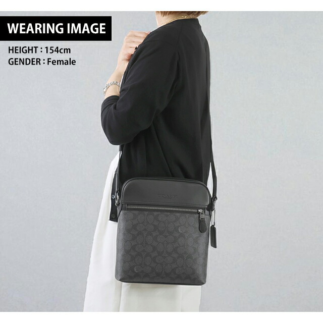 コーチ ショルダーバッグ メッセンジャーバッグ メンズ アウトレット ブランド COACH CZ398 QBMI5 ブラック 斜めがけ 高級 おしゃれ プレゼント 男性 実用的 かっこいい
