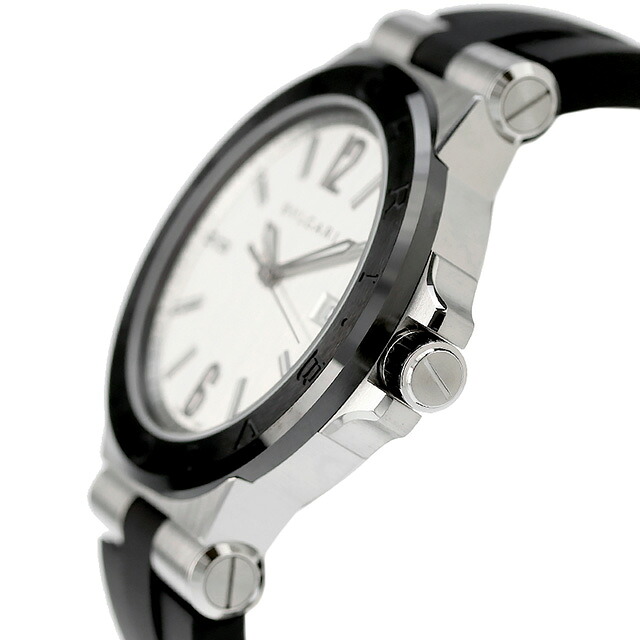 ブルガリ 時計 メンズ BVLGARI ディアゴノ 42mm 自動巻き DG42C6SCVD 腕時計 シルバー 高級 ブランド おしゃれ 防水 プレゼント 男性 実用的