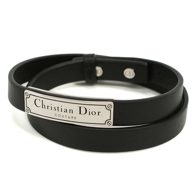 ディオール ブレスレット メンズ ブランド Christian Dior イタリア B1896 ブラック アクセサリー