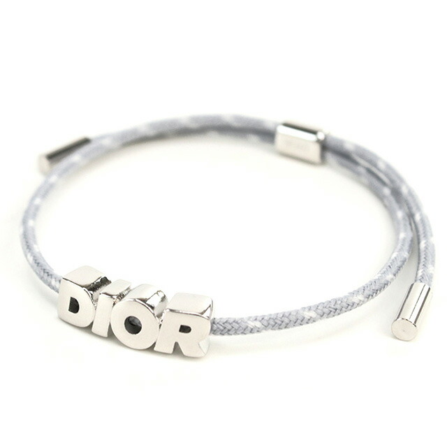 ディオール ブレスレット メンズ ブランド Christian Dior ポルトガル B2441 グレー系 シルバー系 アクセサリー