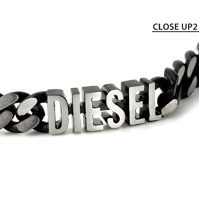 DIESEL ブレスレット メンズ レディース ディーゼル ステンレススチール チェーンブレスレット DX1386040 ブラック シルバー アクセサリー ギフトボックス付 誕生日プレゼント 記念日 ギフト 男性 腕輪 ジュエリー ブランド 高級 おしゃれ プレゼント 実用的 ペア